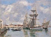 Eugene Boudin Venice, The Grand Canal oil painting reproduction